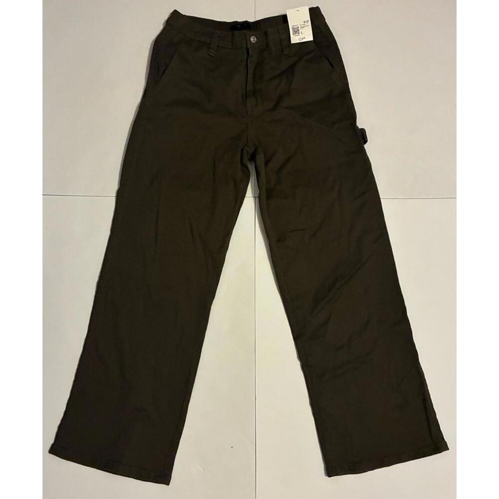 Forever 21 Carpenter Pants Men’s Size L Olive Green Workwear Utility NWT